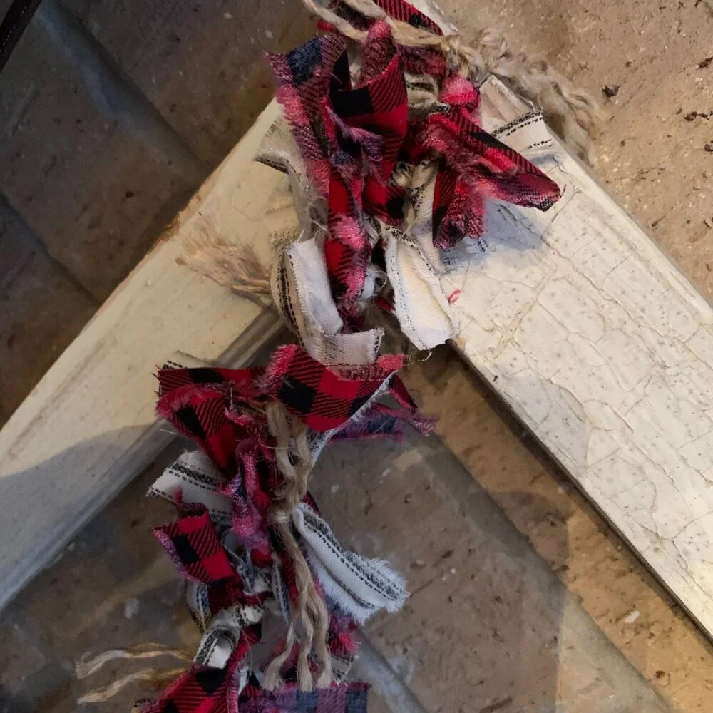 Christmas/Country 3 Foot Rag Banner